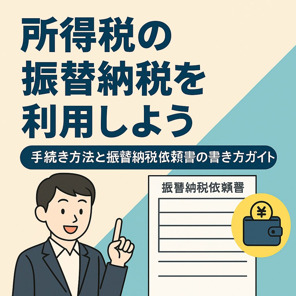 所得税の振替納税を利用しよう！手続き方法と振替納税依頼書の書き方ガイド