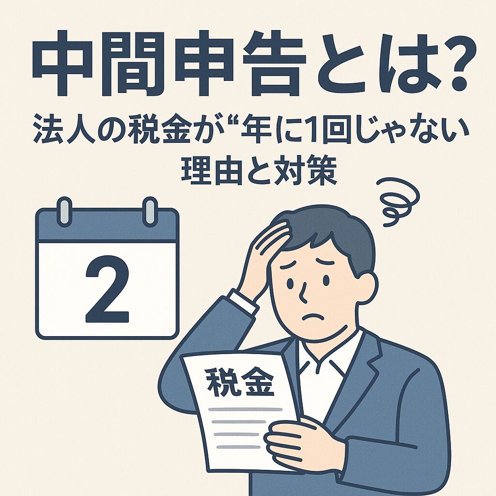中間申告とは？法人の税金が
